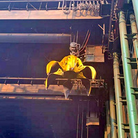 Pont roulant électrique d'intérieur de type européen de 35 tonnes à double poutre avec Grab Brucket