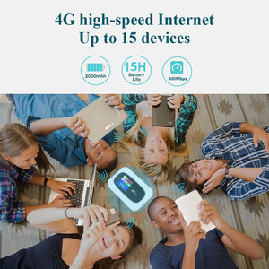 Routeur WiFi de poche 4G débloqué M7, 150 Mbps, point d'accès <span class=keywords><strong>mobile</strong></span> avec emplacement pour carte SIM, batterie 2000 mAh, routeur 4G portable pour voyages internationaux - Product Image 4