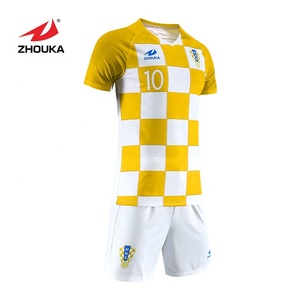 Jersey Universal Men's sports T-shirt yellow knitwear football jersey customization camouflage knitwear S - Product Image 3