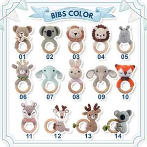 Kaiyue Coffret cadeau personnalisé pour nouveau-né pour fête prénatale Cartes de croissance en bois Hochet Jouets de <span class=keywords><strong>dentition</strong></span> Couverture en mousseline Coffret cadeau - Product Image 5