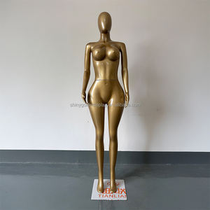 広州ブティックBBLミナモデルダミービッグブラ服女性カービーブライトゴールドフルボディプラスサイズ女性マネキン - Product Image 1