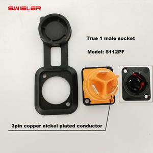 <span class=keywords><strong>Prise</strong></span> femelle 3 pôles Powercon True 1 mâle à verrouillage par torsion <span class=keywords><strong>Prise</strong></span> <span class=keywords><strong>jack</strong></span> 3 broches carrée compatible avec le NAC3MX-W <span class=keywords><strong>Neutrik</strong></span> NAC3MPX - Product Image 3