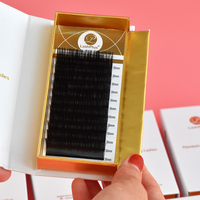 LashPlus Fournisseur 0.05 0.07 Extension de Cils Easy Fanning C D Curl Easy Fan Blooming Lash Private Label Easy Fanning Lashes