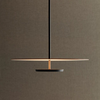 Lustre LED design AB Personality Minimalist Flying Saucer en fer, réglable en hauteur, intensité variable, pour bureau et bar