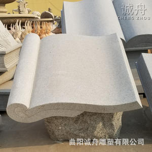 Esculturas Culturales Conmemorativas del Campus, Piezas Decorativas Inspiradoras, Tallados en Piedra de Granito, Estilo Romántico, Marco de Madera - Product Image 4