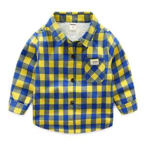 Chemises d'hiver pour garçons, chemises en flanelle à carreaux classiques décontractées pour enfants de 1 à 6 ans, vêtements pour garçons, chemisier pour enfants, chemise à carreaux longue pour bébé - Product Image 4