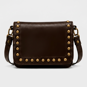 Luxury <b>Studded</b> Leather Crossbody <b>Bag</b> for Women Designer Shoulder Purse Fashion Travel Messenger <b>Bag</b> - Product Image 1