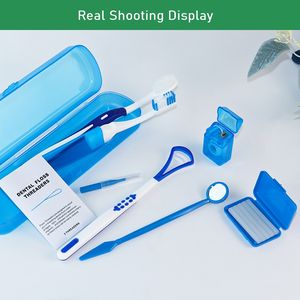 Set di 8 pezzi ortodontico per la cura dei denti in setola morbida raschietto per lingua specchio orale in plastica multiuso per l'igiene per tutti gli usi per - Product Image 4