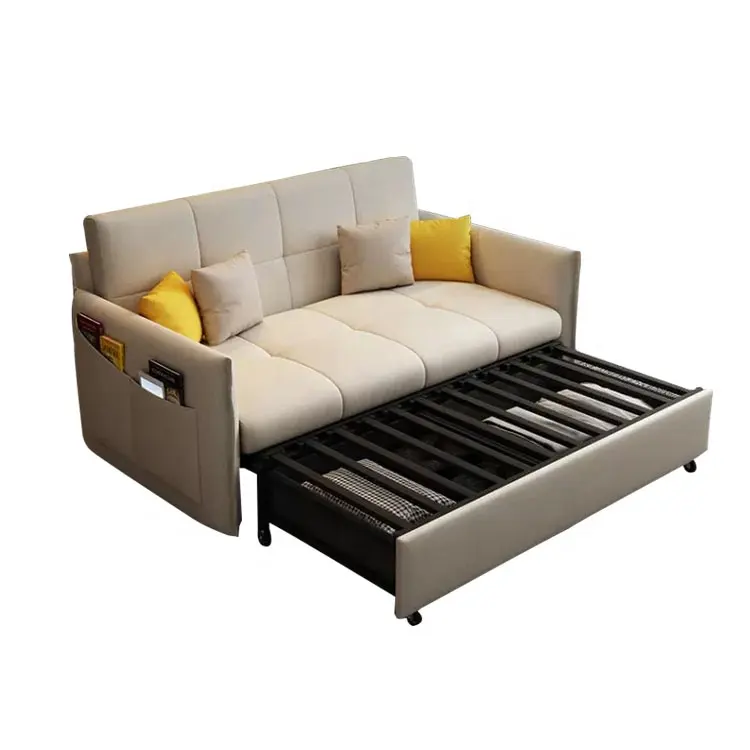 접이식 소파 침대 현대 디자인 고품질 패브릭 헝겊 가죽 소파 침대 거실 가구