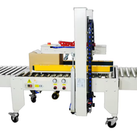 Machine à sceller les cartons, machine à banderoleuse de ruban adhésif pour le dessus et le dessous, pour ligne d'emballage