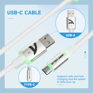 <span class=keywords><strong>C</strong></span>âble de clavier de jeu ATTACK SHARK C01Ultra Custom Aviator <span class=keywords><strong>Cable</strong></span> TPU RGB lumineux <span class=keywords><strong>USB</strong></span>-<span class=keywords><strong>C</strong></span> pour clavier magnétique 8KHz - Product Image 5