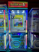 Machine à griffes entièrement transparente sur mesure pour peluches, distributeur automatique à monnayeur avec garantie d'un an