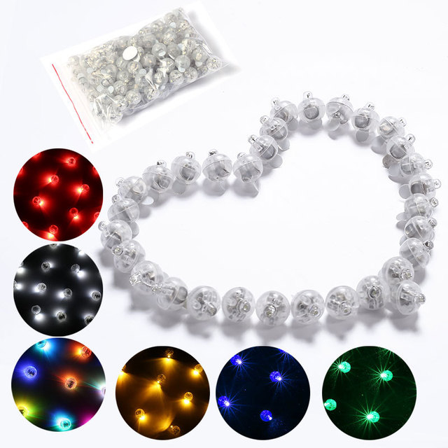 Wholesale LED Balloon Light Plastic Mini Glowing Colorful Battery Operated Party Birthday Wedding Christmas Decor
