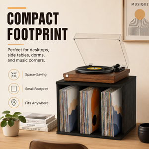 Custom Wooden Vinyl <b>Record</b> <b>Storage</b> Holder Multifunctional Modern Display Shelf Organizer for Albums Magazines Books - Product Image 4