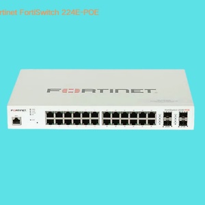 Fortinet FS-224E-<b>POE</b> 24-Port <b>PoE</b> <b>Switch</b> with 1 Year Warranty in Stock-10 Gbps Throughput 1U Rackmount - Product Image 1