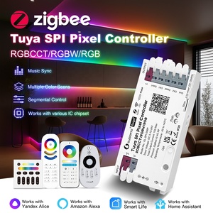 GL-SPI-206P gledopto tuya ZigBee SPI pixel Led điều khiển RGB RGBW rgbcct thông minh địa chỉ Dải Bộ điều khiển DC 5 ~ 24V 15A <span class=keywords><strong>2CH</strong></span> - Product Image 6