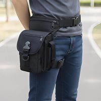Tas Paha Motor Anti Air dengan Tali Pengikat yang Dapat Disesuaikan, Aksesoris Memancing, Tas Kaki untuk Perjalanan dan Hiking