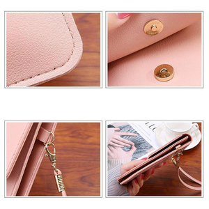 2024 New Women's Crossbody Mini Phone Wallet Touchable Screen Fashionable Thin Printed <strong>Mobile</strong> Phone <strong>Bag</strong> for Students - Product Image 3