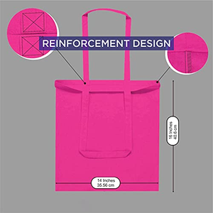 Sacs de plage en toile de coton personnalisés, colorés, super résistants, 12 oz, avec poignées à boucle réglables, taille personnalisable, réutilisables pour le shopping - Product Image 2