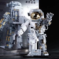 Modèle d'astronaute en édition limitée, blocs de construction d'engins spatiaux, en plastique ABS, compatibles avec les jouets éducatifs