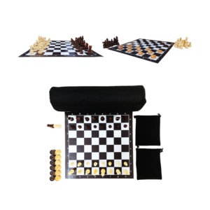 Nuevo Diseño de Tablero de Ajedrez Magnético Enrollable 2 en 1, Juego de Damas y Ajedrez, Go, <span class=keywords><strong>Ludo</strong></span>, Juegos de Interior para Niños, Educativo de Alta Calidad - Product Image 1