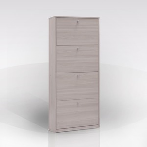Scarpiera con 4 ante a ribalta 63x18x154 cm in olmo - Product Image 1
