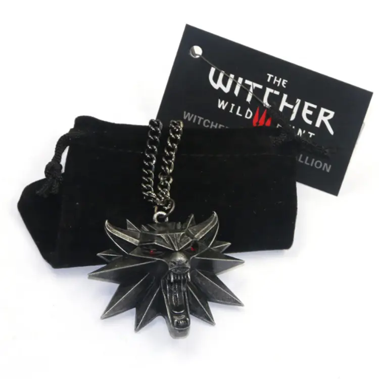 Wholesale Witcher 3 Wild Hunt Game Design Men Wolf Necklace