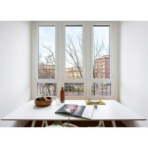 Fenêtre à battant en aluminium à faible entretien avec grande surface vitrée et poignée Euro, facile à utiliser pour les projets de rénovation d'appartements - Product Image 6