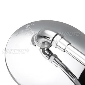Espejo Retrovisor Lateral Redondo de 22 mm (7/8 Pulgadas) para Motocicleta, Estilo Retro para Harley Davidson Sportster Ryca Motors - Product Image 5