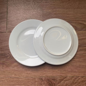 Platos laterales de plato redondo de porcelana blanca de 6 pulgadas para bodas, restaurantes, <span class=keywords><strong>catering</strong></span> - Product Image 3
