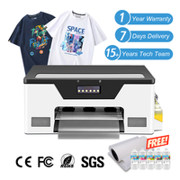 Pabrik Baiyin Langsung, Printer DTF Otomatis Penuh A3 Berkualitas Tinggi, Printhead XP600, Tinta DTF Kompatibel untuk Kain Tekstil Kaos, Baru