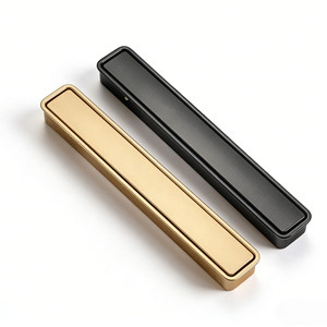 Invisible Aluminum Alloy Buckle Handles Slotted Handle Modern Design Kitchen <strong>Bedroom</strong> Cabinet Wardrobe <strong>Door</strong> <strong>Knob</strong> Embedded Pull - Product Image 1
