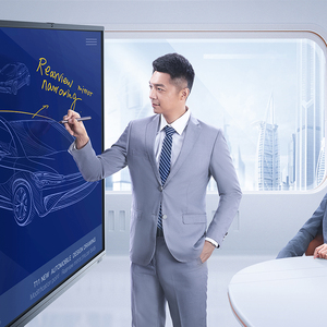65 Inch 4K UHD All In One Interactive Touchscreen Meeting Board Wall Mount Dual OS Built In <strong>Camera</strong> <strong>for</strong> <strong>Conference</strong> Education - Product Image 2