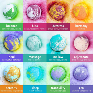Bombes de bain de géode de sel de la mer Morte avec cristal OEM vente personnalisée bain bio effervescents eucalyptus naturel miroitant - Product Image 4