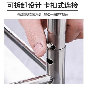 Guanlan Stainless Steel Fan Shaped Surgical Cart 200cm 2 Tier Hospital Trolley With Drawer And Bucket - Product Image 4