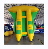 Airfun PVC étanche à l'air jeux d'eau de mer sport gonflable remorquable tube d'eau volante bateau remorquable poisson-mouche gonflable pour jeux d'eau