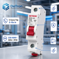 Disjoncteur miniature MCB 1P 2P 3P 4P 6kA 10kA à haute capacité de coupure certifié IEC/EN, type B/C/D, pour usage résidentiel, montage sur rail