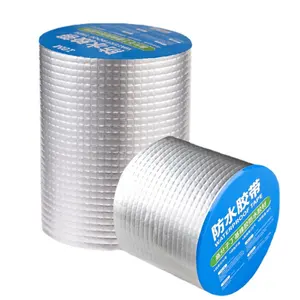 Custom Waterproof Seal Rubber Bitumen Self Adhesive Roof Road Sealing Repair Strong Aluminium Foil Butyl Tape