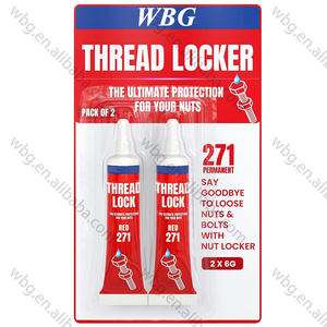 กาวล็อคเกลียวชนิดแอนาโรบิก สีน้ำเงิน สีแดง  WBG 271 272 242 243  แรงยึดติดปานกลาง แข็งแรง แห้งเร็ว ทนน้ำมัน - Product Image 3