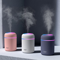 Nouveau 2021 H2O Dropshipping 300ml Mini Humidificateur d'Air Portable à Ultrasons USB en Plastique pour Maison, Hôtel, Voiture