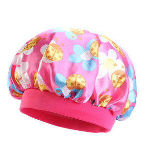 2-6 Năm Trẻ Em Nắp ca-pô Đầy Màu Sắc Dễ Thương Polyester Satin Ban Nhạc Đàn Hồi Ngủ Bonnets Cho Bé Cho Thể Thao Kinh Doanh Câu Cá - Product Image 4