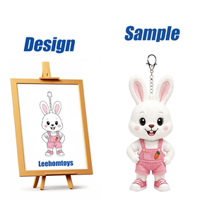 Portachiavi in Peluche Personalizzato a Forma di Leone Cartone Animato, Ciondolo Piccolo Leone su Misura per Regali Aziendali e per Bambini - Product Image 6