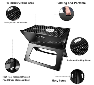 เตาปิ้งย่างพับได้แบบ X สำหรับใช้ในร่มและกลางแจ้ง สะดวกในการจัดเก็บ - Product Image 6