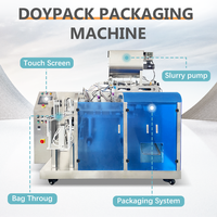 Hoogproductieve automatische Doypack verpakkingsmachines voor fruitpuree, vloeibare pasta en onregelmatig gevormde zakken; vul- en verzegelmachines