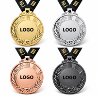Médailles de finisseur de course sportive personnalisées avec ruban – Alliage de zinc, impression typographique, design personnalisable pour thèmes artistiques, sculptures, musique