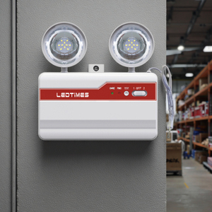 Nhật Bản Bán Hàng 2X3W Có Thể Sạc Lại Chống Cháy Kép Đầu An Toàn LED Ánh Sáng Khẩn Cấp Đôi Đầu Đèn Lửa Khẩn Cấp Ánh Sáng - Product Image 3