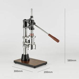 Máy pha cà phê <span class=keywords><strong>Espresso</strong></span> bằng tay kiểu cần gạt, có đế gỗ, điều chỉnh áp suất, thân bằng thép không gỉ - Product Image 3