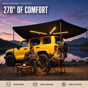 Tente de camping neuve à 270 degrés, auvent latéral de haute qualité pour SUV, abri de voiture en alliage d'aluminium contre la pluie et le soleil - Product Image 6