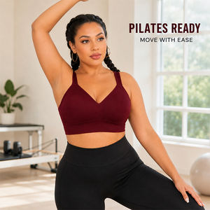 Women's Yoga Sports Bra Naked Feel Y Shaped Open Back Seamless Quick Dry Breathable Pilates Gym Fitness Crop <b>Top</b> - Product Image 4