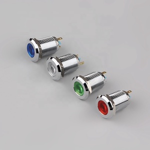 12mm 12V indicatore LED lampada in acciaio inox o cromato IP68 apparecchiature luci per il monitoraggio delle apparecchiature - Product Image 5